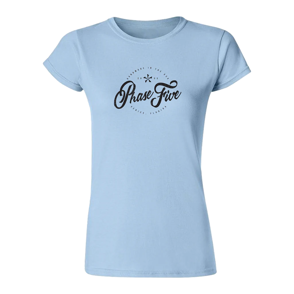 PHASE FIVE LADIES SCRIPT TEE