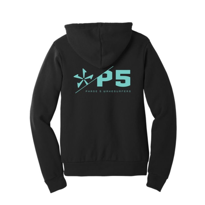 PHASE FIVE SLICE FLEECE HOODIE BLACK