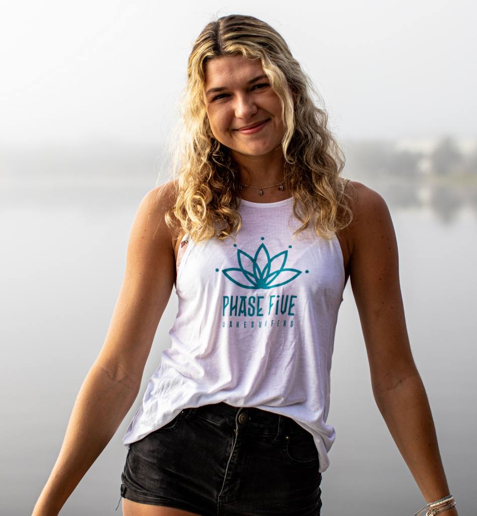 PHASE FIVE LOTUS FLOWY HALTER TANK